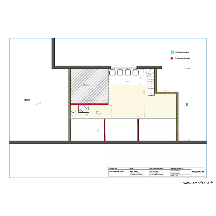 Ste Maxime 1 seule mezzanine . Plan de 