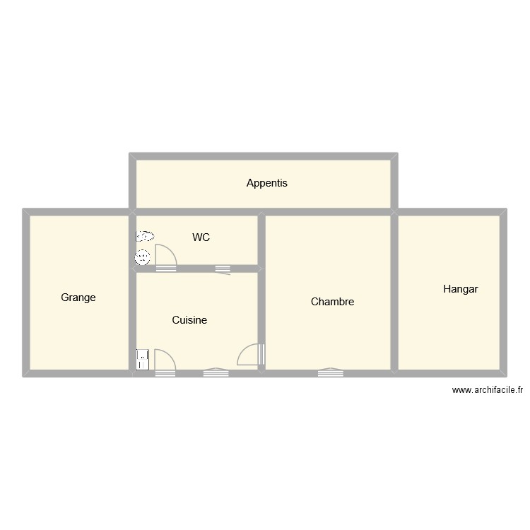 limoges. Plan de 6 pièces et 118 m2