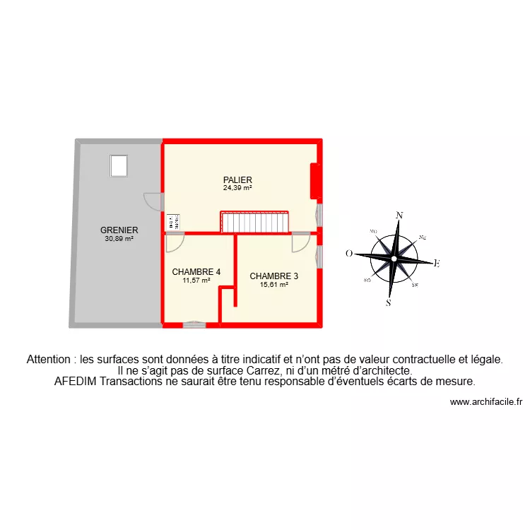 BI 33004. Plan de 27  et 294 m²