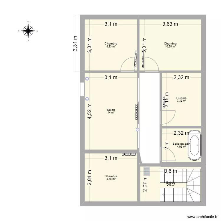 preau logement H. Plan de 7 et 62 m² preau logement H. Plan de 7 et 62 m²