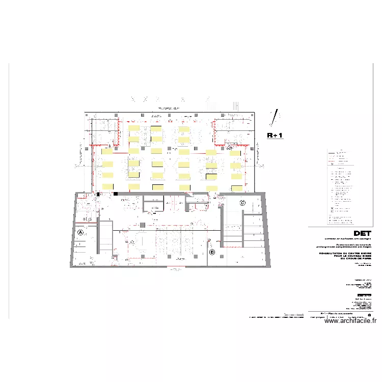 CROUS PARIS - R1. Plan de 