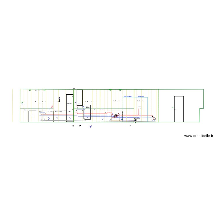 Cuis-SdB_Murs-Plomberie Chauffe_eau_vertical. Plan de 0 pièce et 0 m2