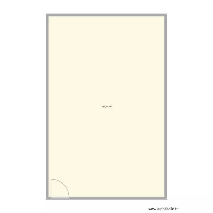KEREM. Plan de 1  et 101 m²