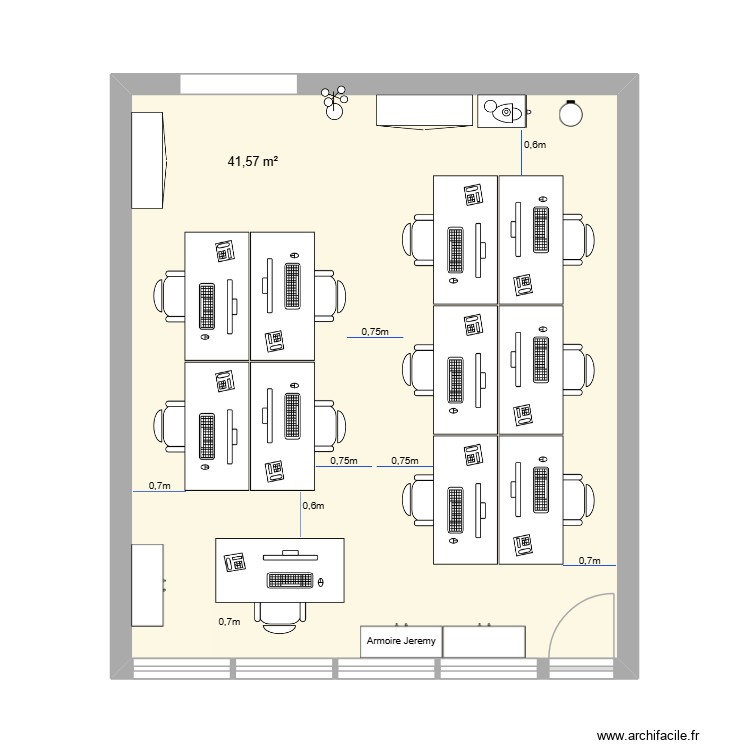 Bureau REPA V2 (3p). Plan de 0 pièce et 0 m2