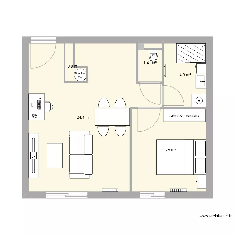 plan a jour Vannes. Plan de 5  et 41 m²