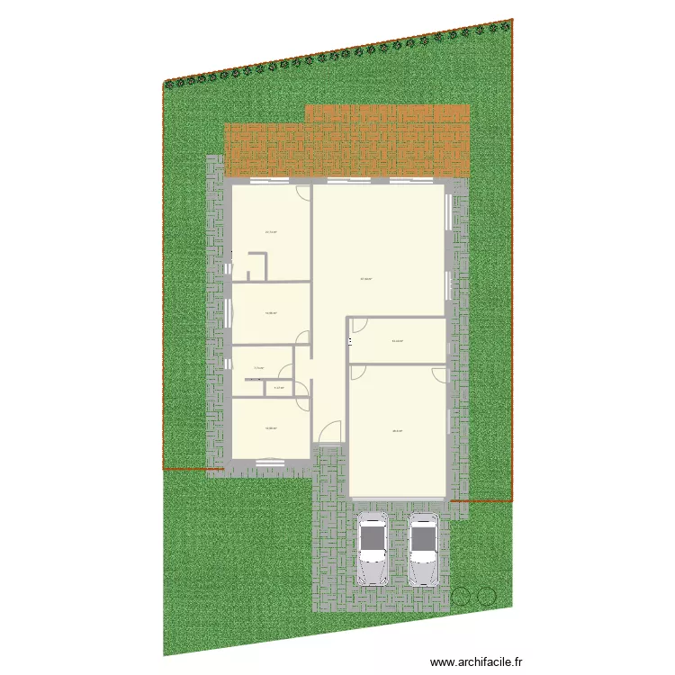Maison oudrenne. Plan de 