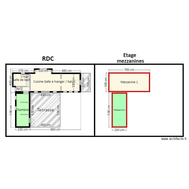 Tiny XXL. Plan de 0 pièce et 0 m2