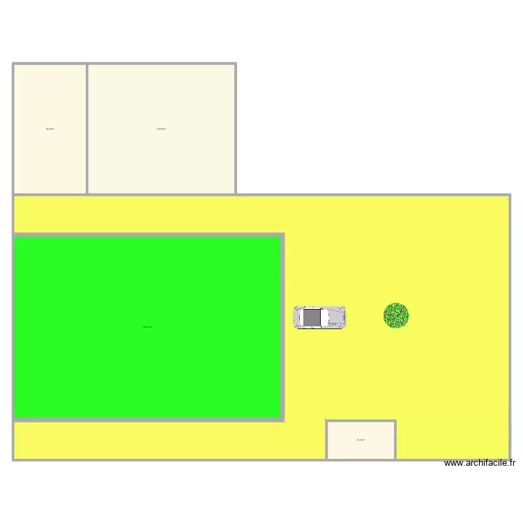 cour salle de reception. Plan de 5 et 932 m² cour salle de reception. Plan de 5 et 932 m²