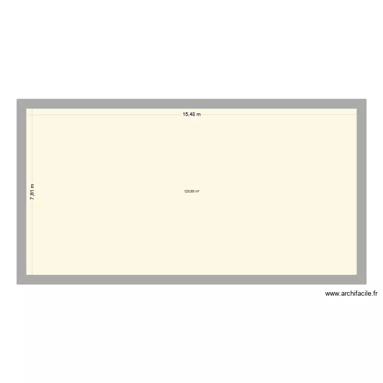 maison de. Plan de 1  et 121 m²