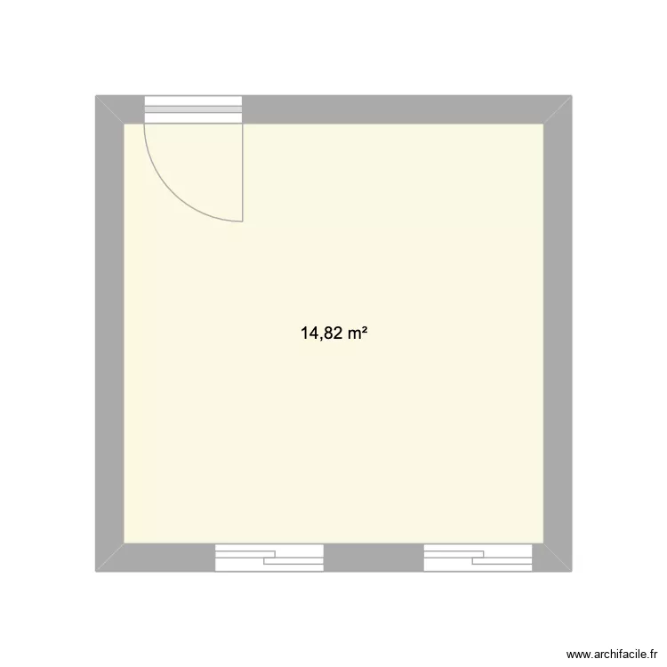 Eddy. Plan de 1  et 15 m²