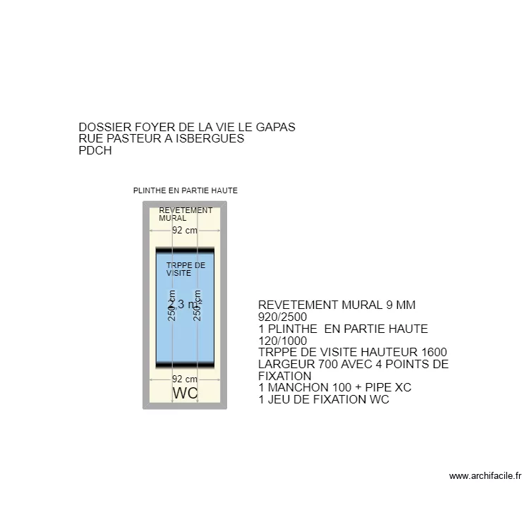 FOYER DE VIE LE GAPAS ISBERGUES 1. Plan de 