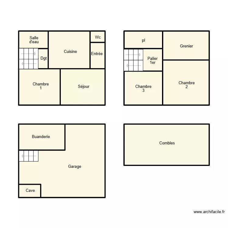 GUENGAT LENAOUR. Plan de 