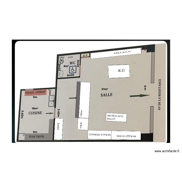 METS CARNES 2. Plan de 0 pièce et 0 m2