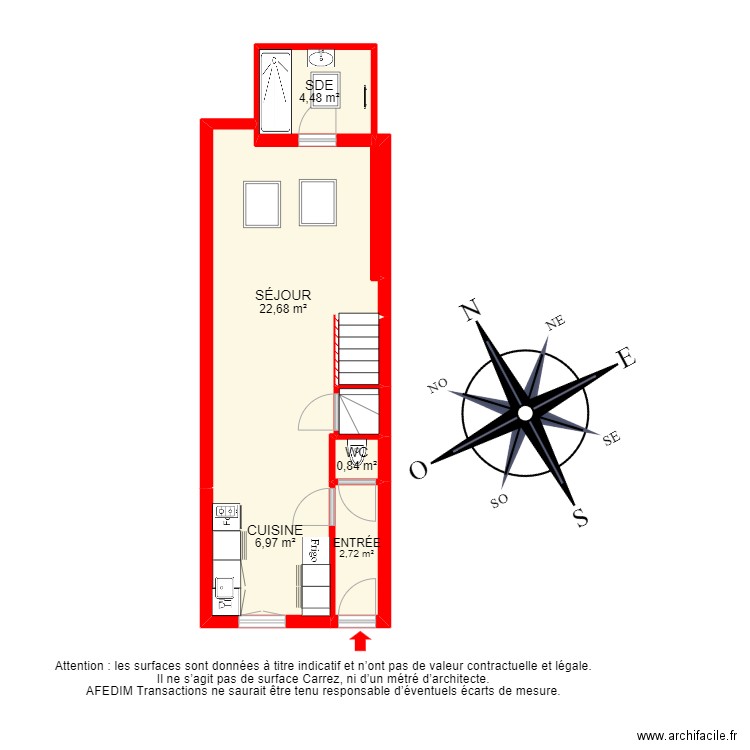 BI 19113 - . Plan de 15 pièces et 76 m2