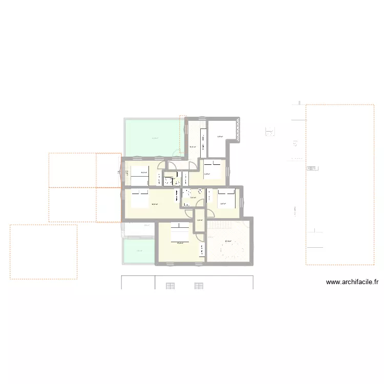 Les Frênes Toiture 03.04.2026. Plan de 44 et 566 m² Les Frênes Toiture 03.04.2026. Plan de 44 et 566 m²