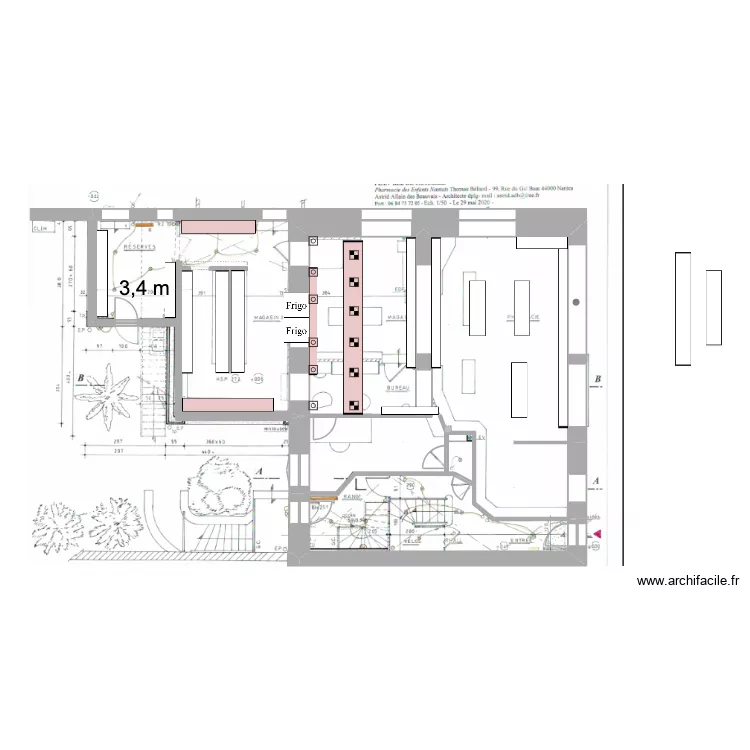 Plan pharmacie ancienne 5. Plan de 