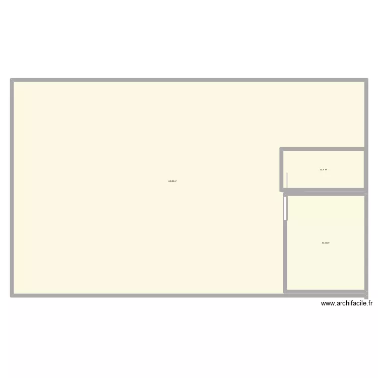 SDI. Plan de 3  et 553 m²