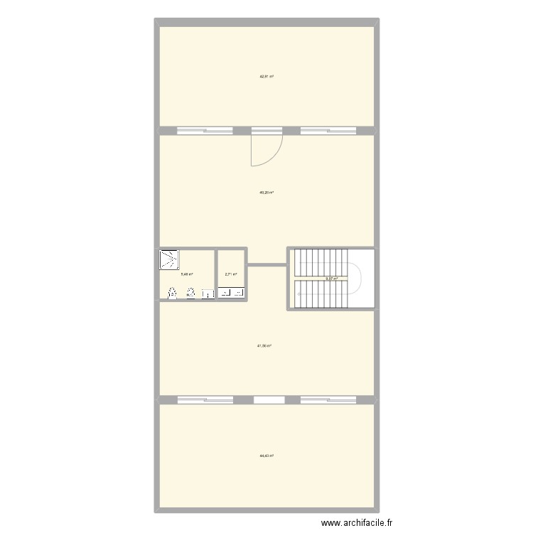 Dalia 3. Plan de 7 pièces et 196 m2