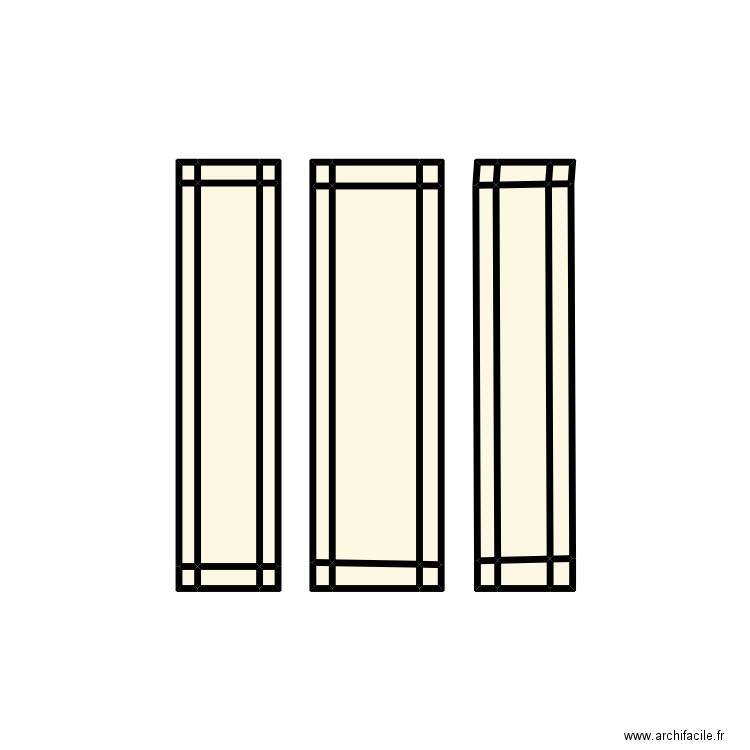 miroir W. Plan de 27 pièces et 4 m2