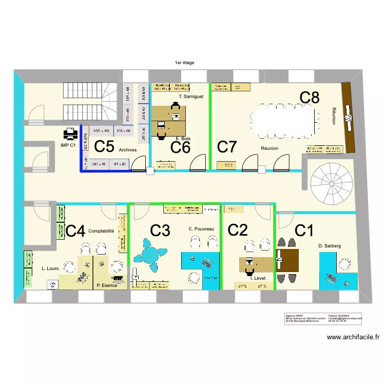 AREP 1er Etage Zone C 2503-2024. Plan de 