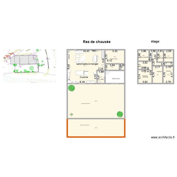 Ferme Cairanne2. Plan de 14 pièces et 441 m2