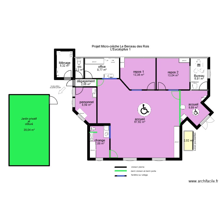 LA VALETTE 1. Plan de 13 pièces et 183 m2