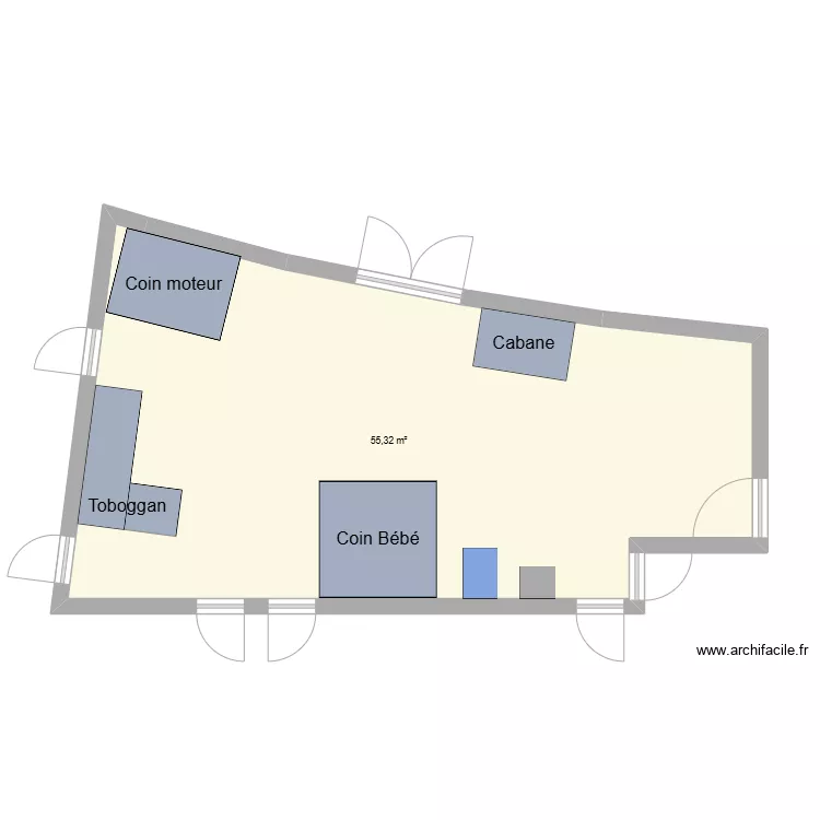 Pi&egrave;ce B&eacute;b&eacute;. Plan de 