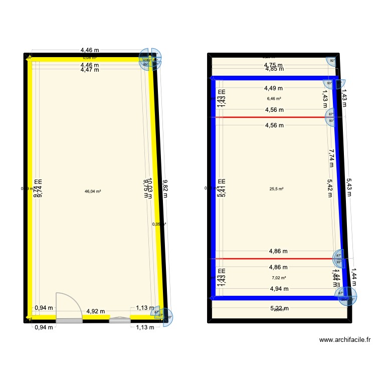 Maison Erbray. Plan de 0 pièce et 0 m2