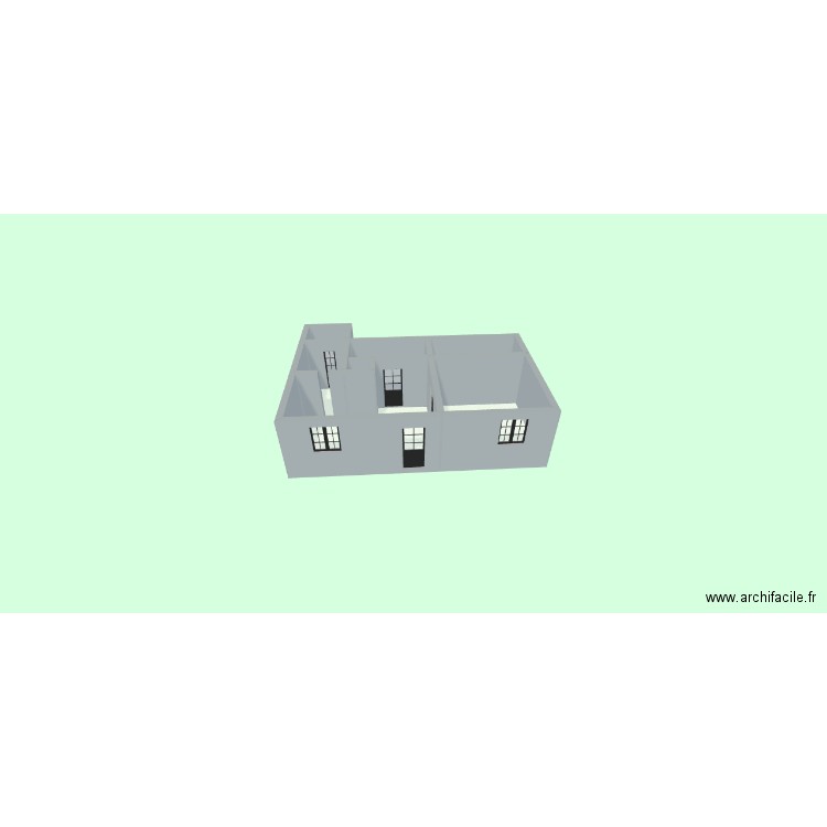 plan intérieur. Plan de 3 pièces et 39 m2