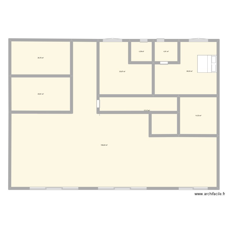 Appartement Soukoku . Plan de 9 pièces et 293 m2