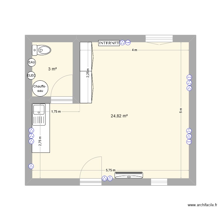 PROJET DEPOT. Plan de 0 pièce et 0 m2