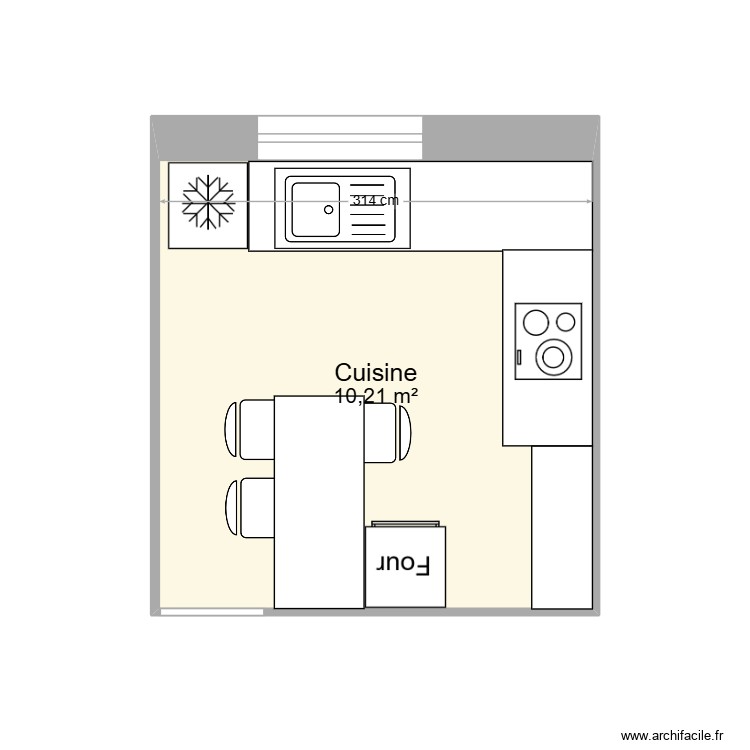 cuisine. Plan de 0 pièce et 0 m2