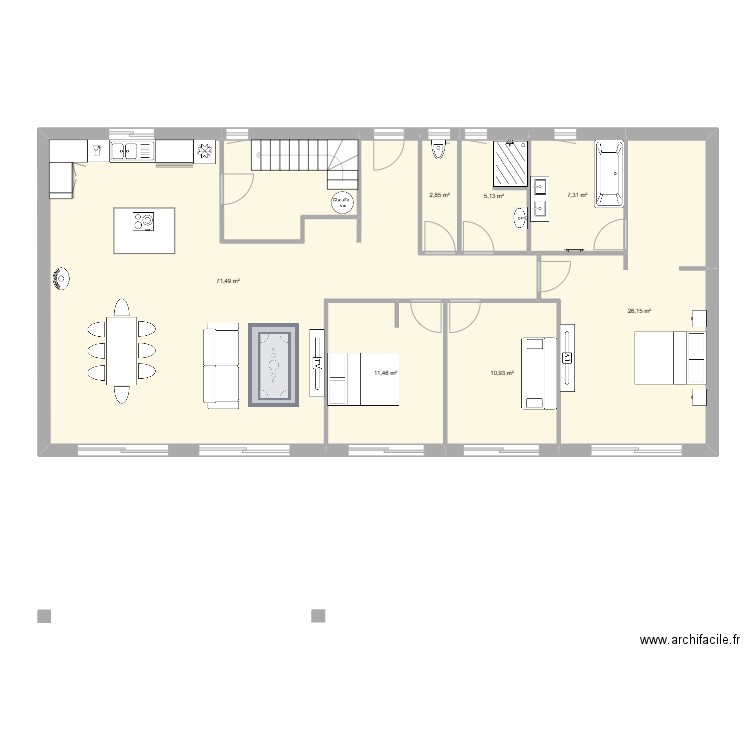 RDC . Plan de 0 pièce et 0 m2