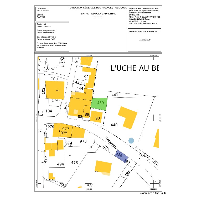 parkings et jardin mesinges. Plan de 0 pièce et 0 m2