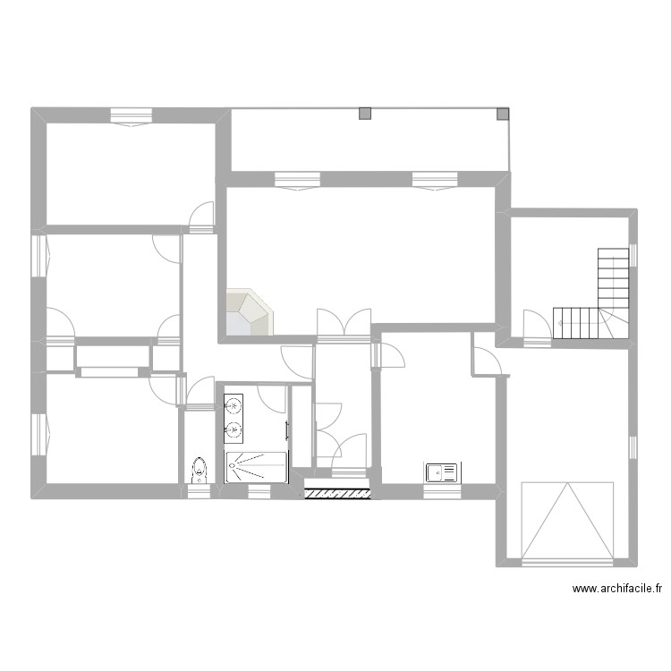 Lea futur. Plan de 7 pièces et 33 m2