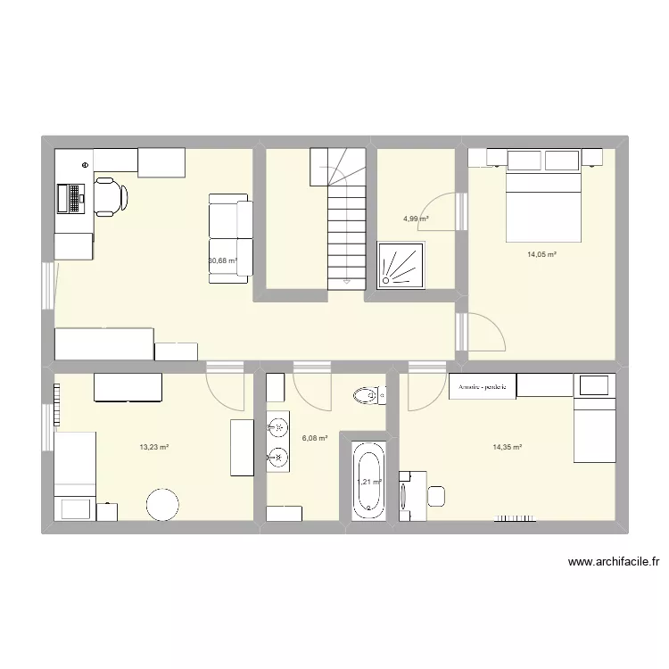 Maison. Plan de 
