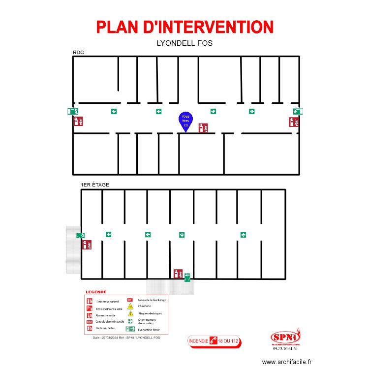 INTER LYONDELL FOS REZ DE CHAUSSÉE 27/03/2024. Plan de 0 pièce et 0 m2