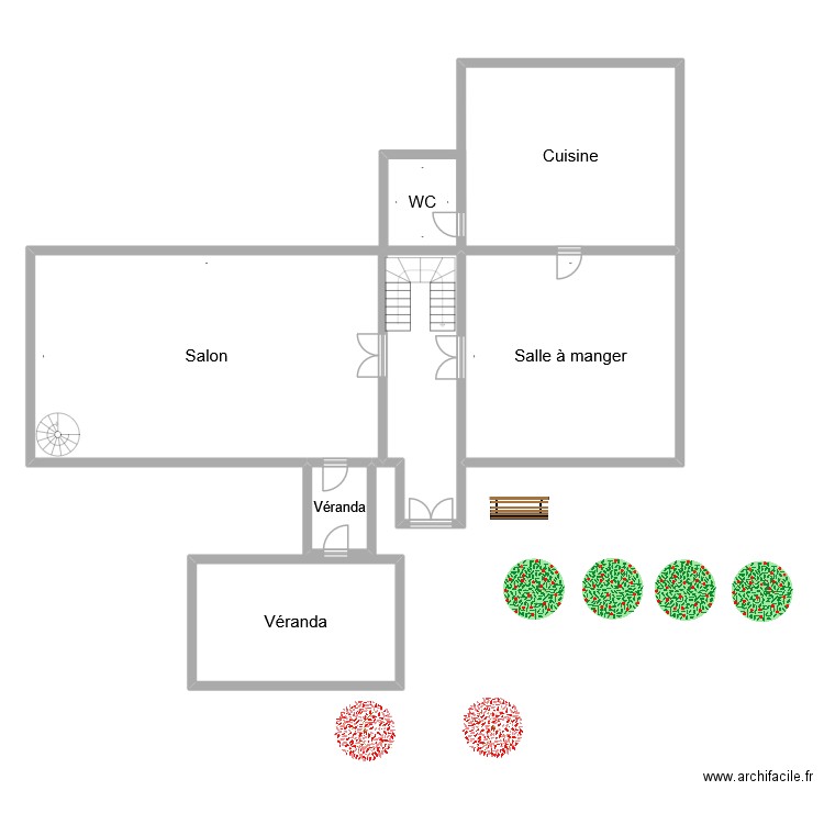 Résidence v3. Plan de 6 pièces et 197 m2