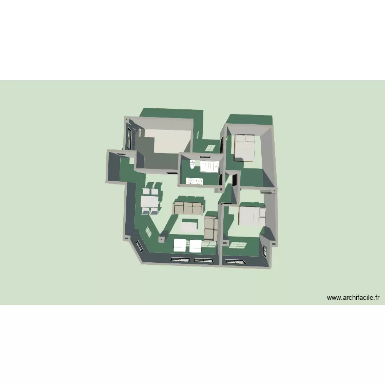 Benicanena 3. Plan de 8 Pièces et 12 m² Benicanena 3. Plan de 8 Pièces et 12 m²