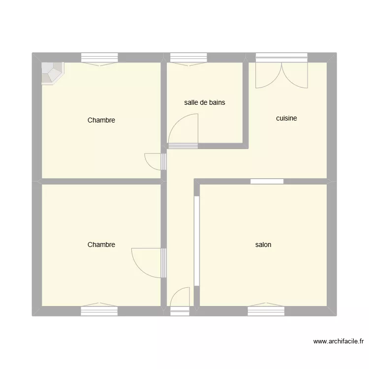 GROS plan &eacute;tat initial. Plan de 