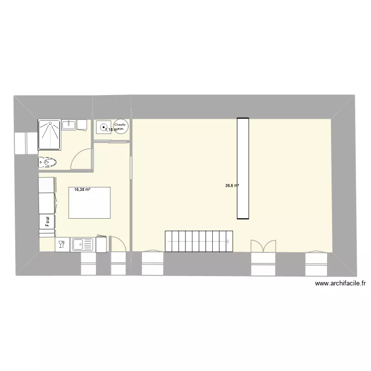 Maison. Plan de 3 et 57 m² Maison. Plan de 3 et 57 m²