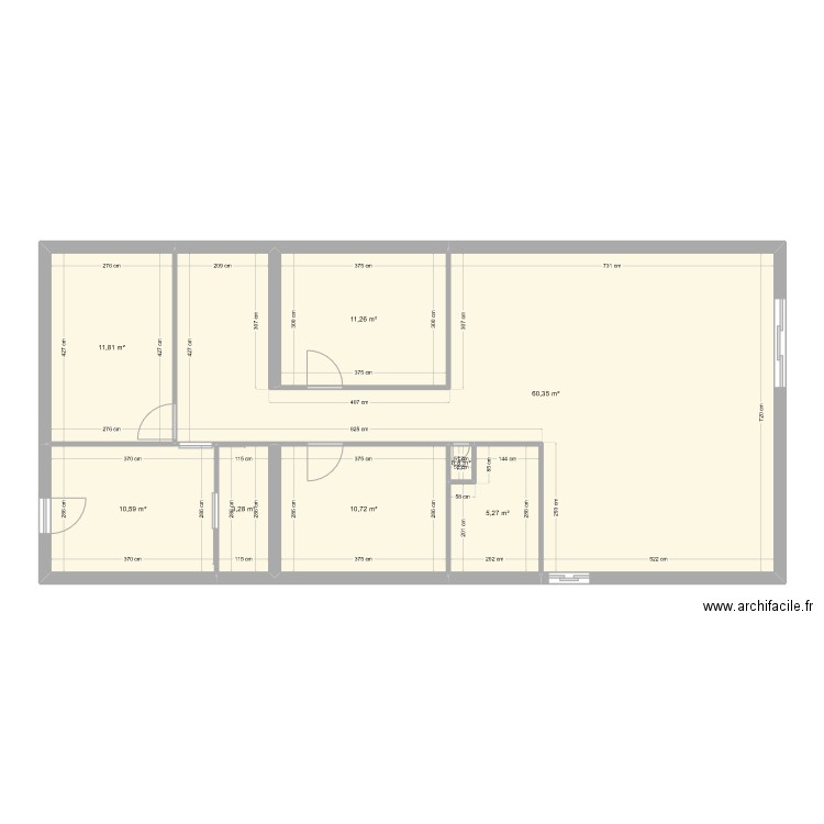 élec. Plan de 8 pièces et 114 m2