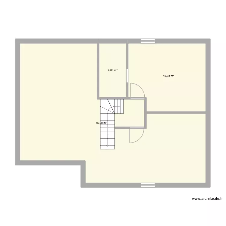 r+1. Plan de 3 Pièces et 76 m² r+1. Plan de 3 Pièces et 76 m²