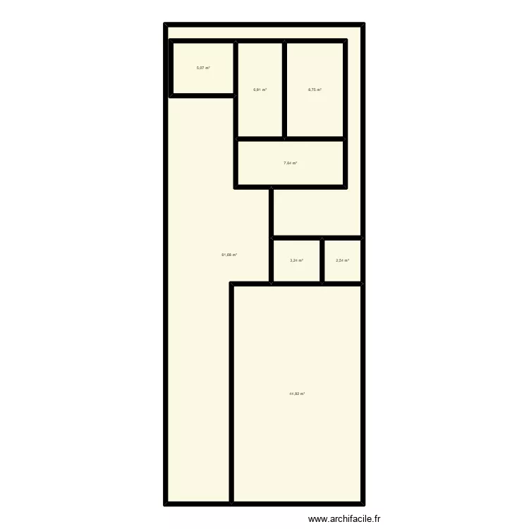 Projet obs 2 r1. Plan de 8 et 141 m² Projet obs 2 r1. Plan de 8 et 141 m²