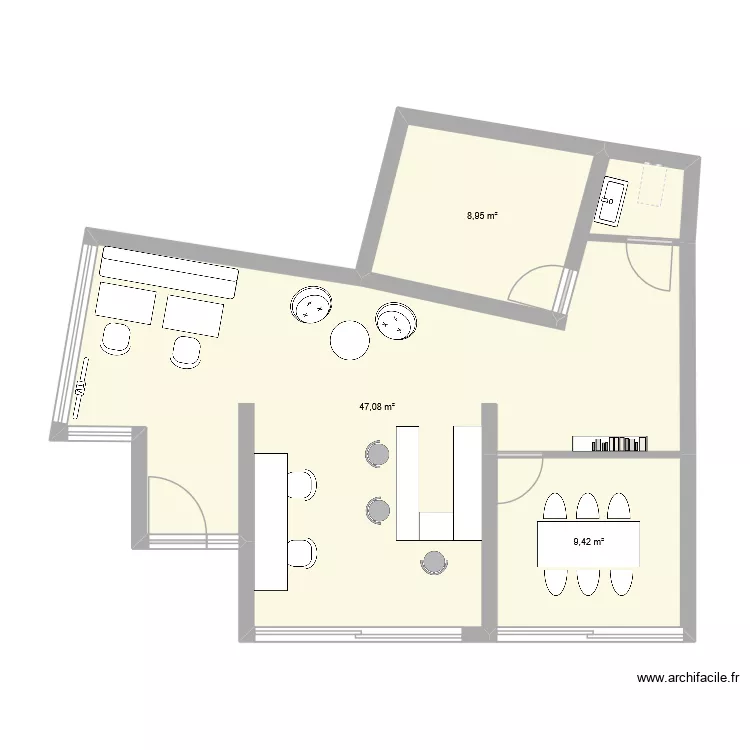 plan cabinet clermont. Plan de 3  et 65 m²