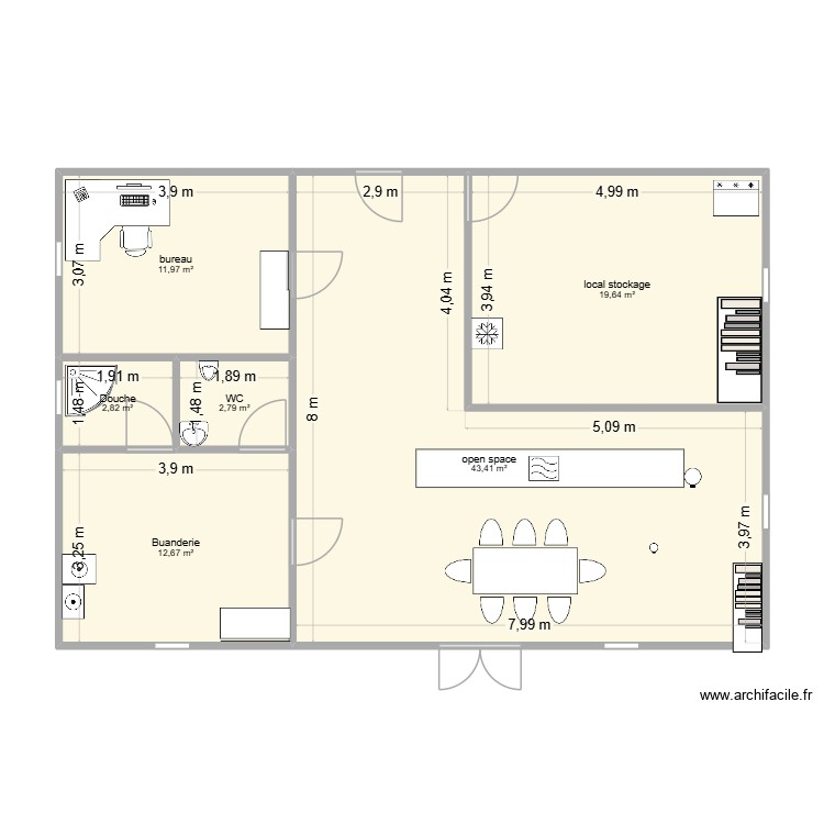 ADJ. Plan de 0 pièce et 0 m2