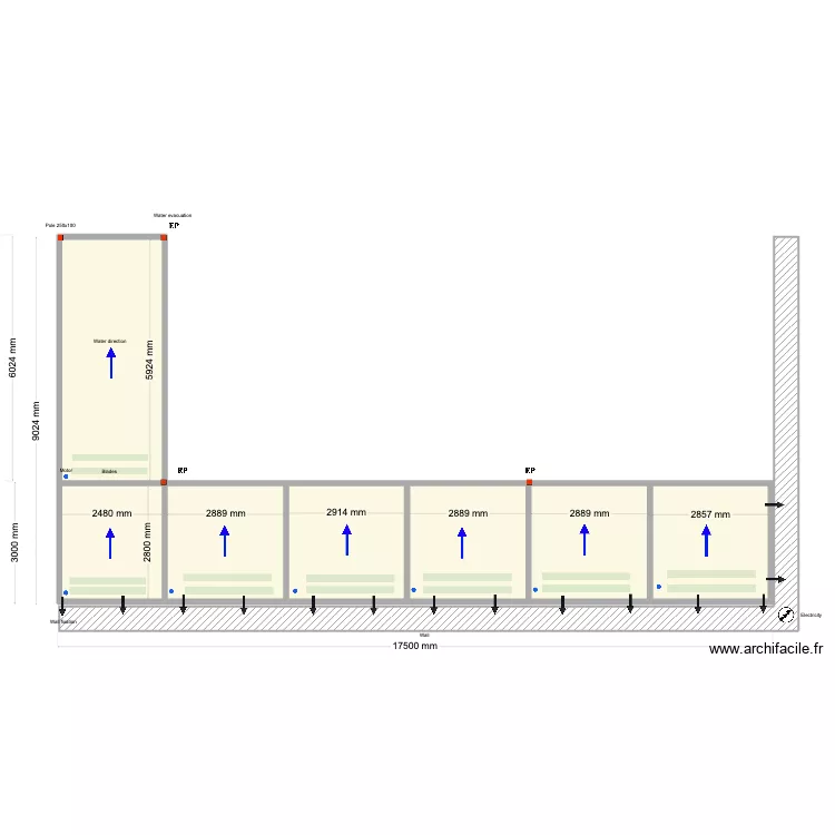 michael Poteaux. Plan de 7  et 62 m²