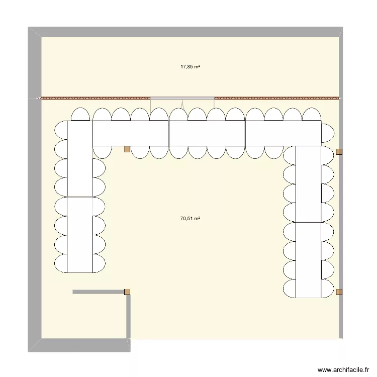 Halle Saint Maurice Thizouaille. Plan de 