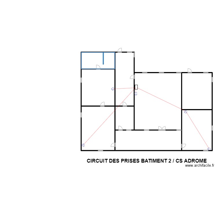 CIRCUIT DES PRISES BATIMENT 2 / CS ADROME. Plan de 9 pièces et 472 m2