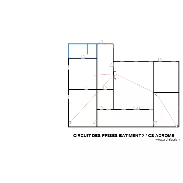 CIRCUIT DES PRISES BATIMENT 2 / CS ADROME. Plan de 